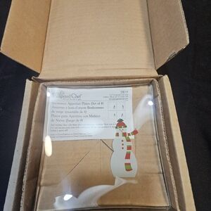 Pampered Chef appetizer plates set of 4